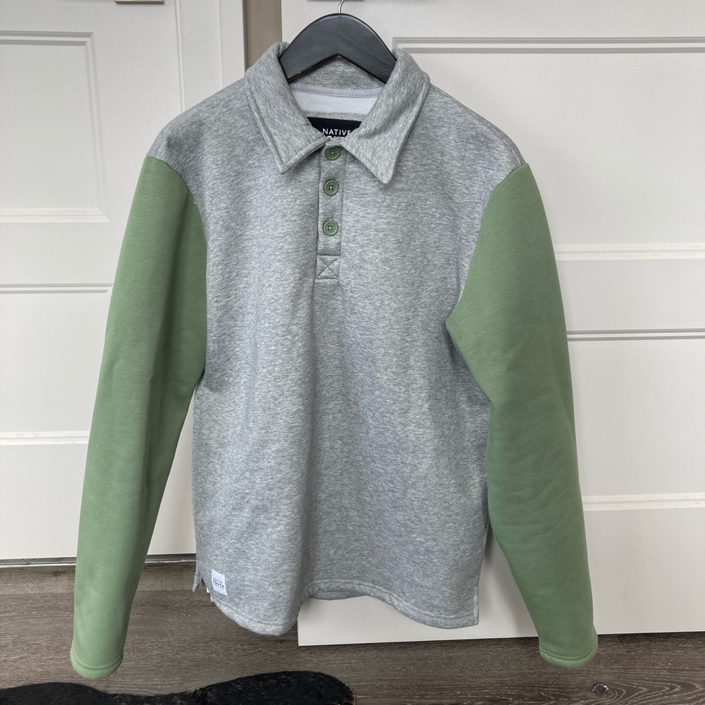 Native youth long sleeve polo